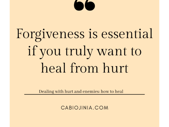 forgiveness is essential. Cabiojinia