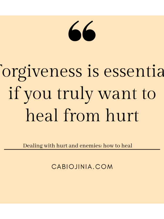 forgiveness is essential. Cabiojinia