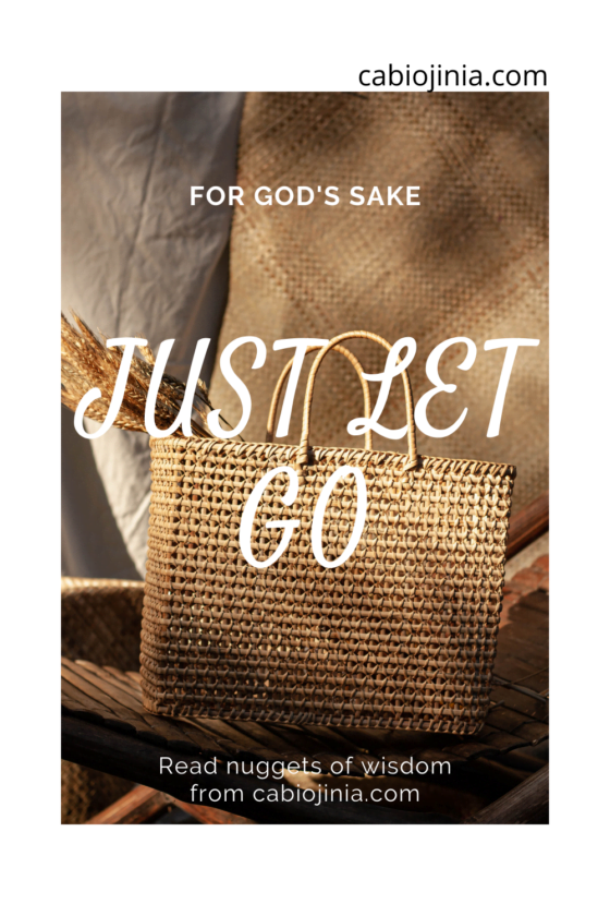 For God's sake, just let go. by Cabiojinia