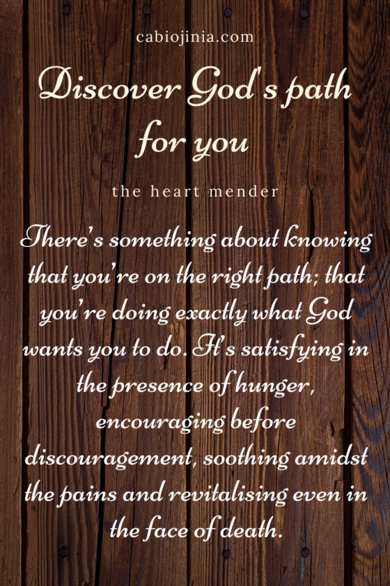 discover God's right path for you.