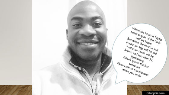 You look so much better when you smile. by cabiojinia