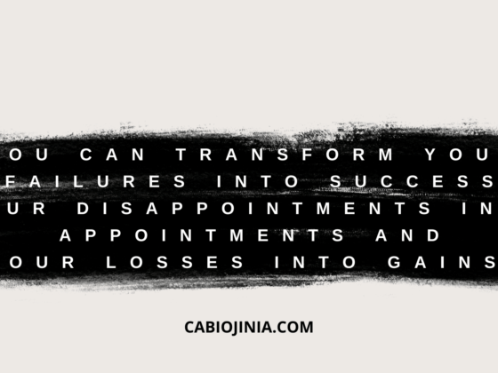 You can transform your failures into success