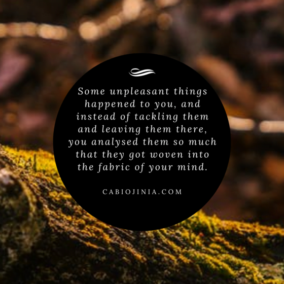 Stop living in your head, please. by Cabiojinia