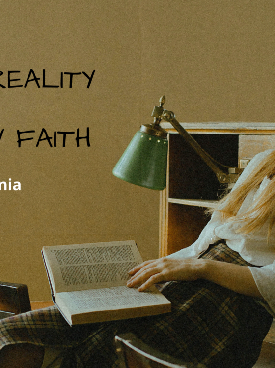 Plan in reality. Work by Faith