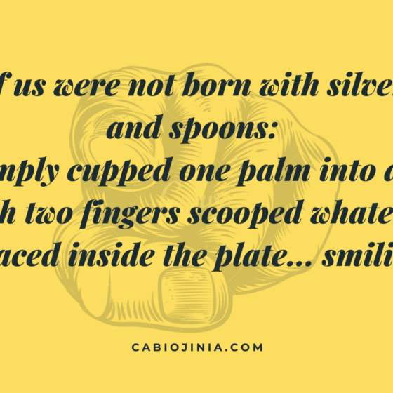 Some of us were not born with a silver spoon. Motivation by Cabiojinia