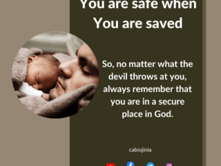 You are safe when you are saved by Cabiojinia