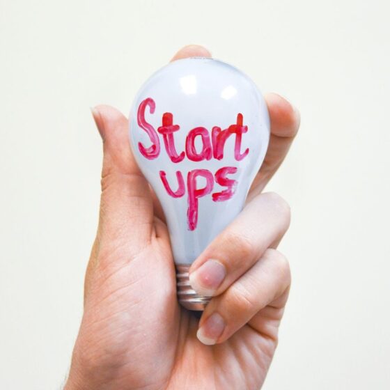 "All you need is just one good idea to change your life. Free Startups business background.