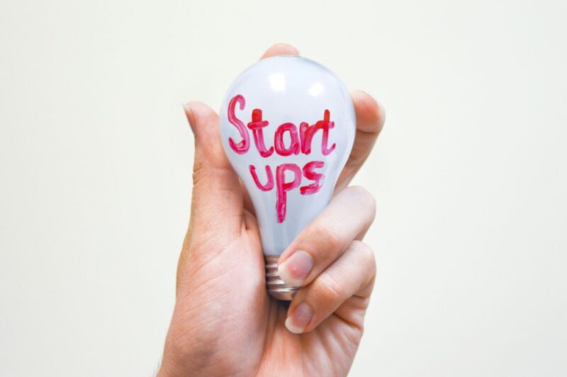 "All you need is just one good idea to change your life. Free Startups business background.
