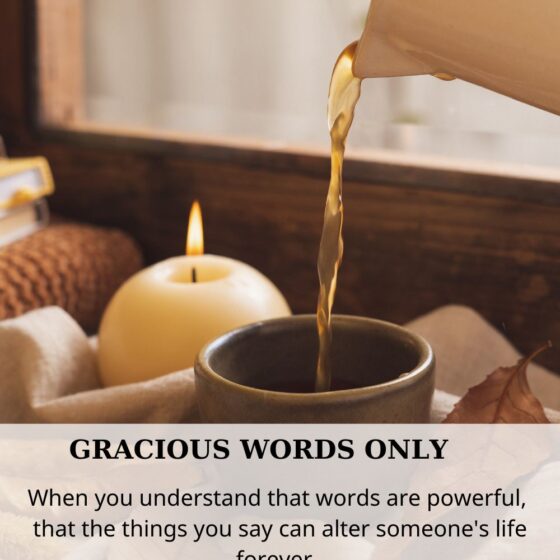 Gracious words only. Cabiojinia