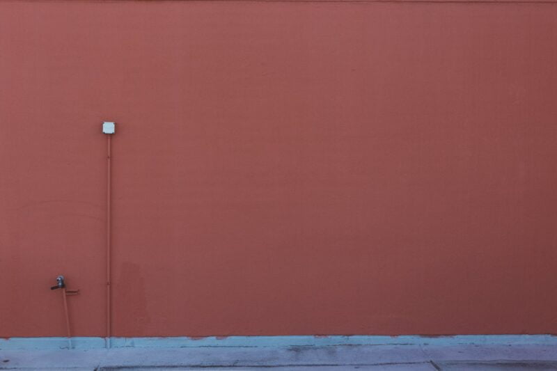 red concrete wall