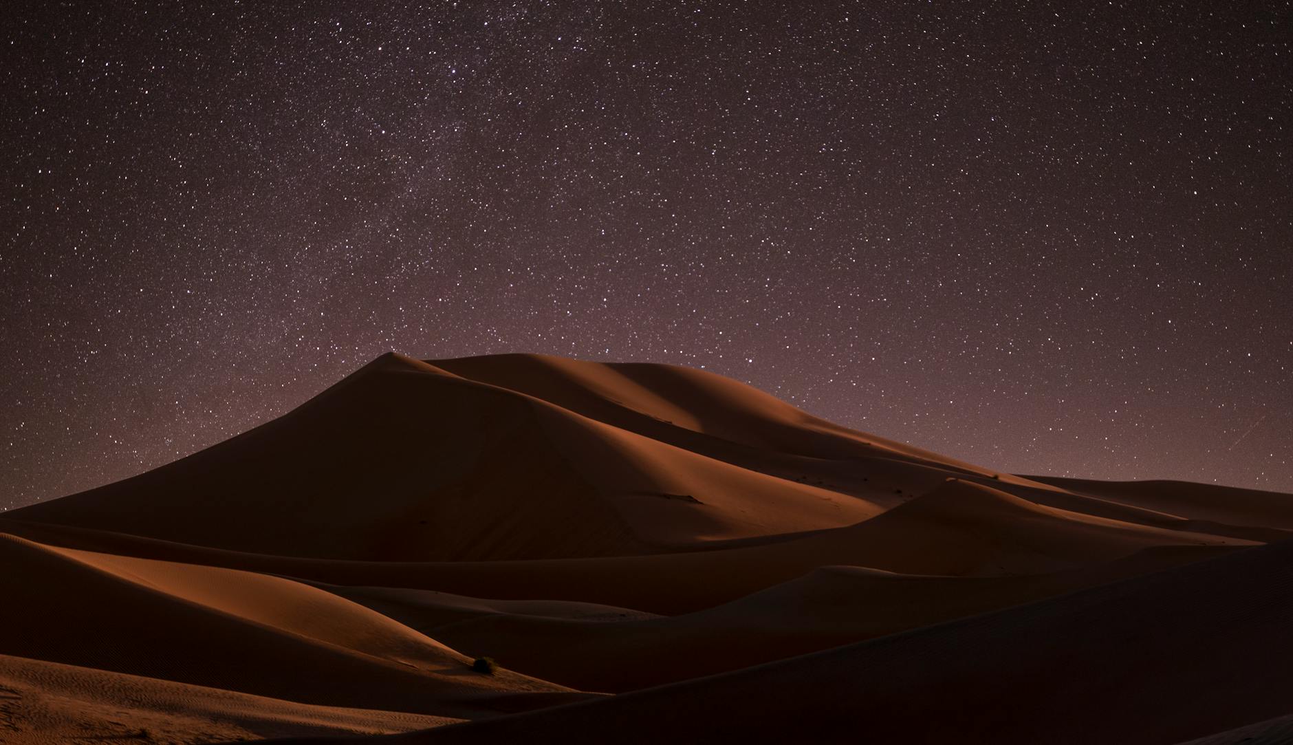 desert during nighttime