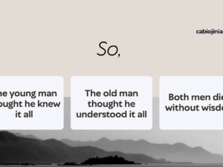 Both men died without wisdom