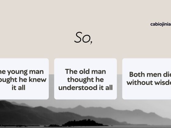 Both men died without wisdom